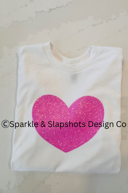 Love Heart Tee - Glitter