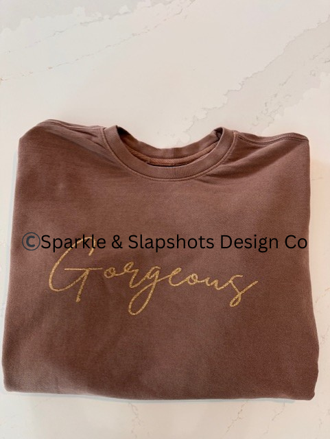 Gorgeous Sweater- Gold Glitter