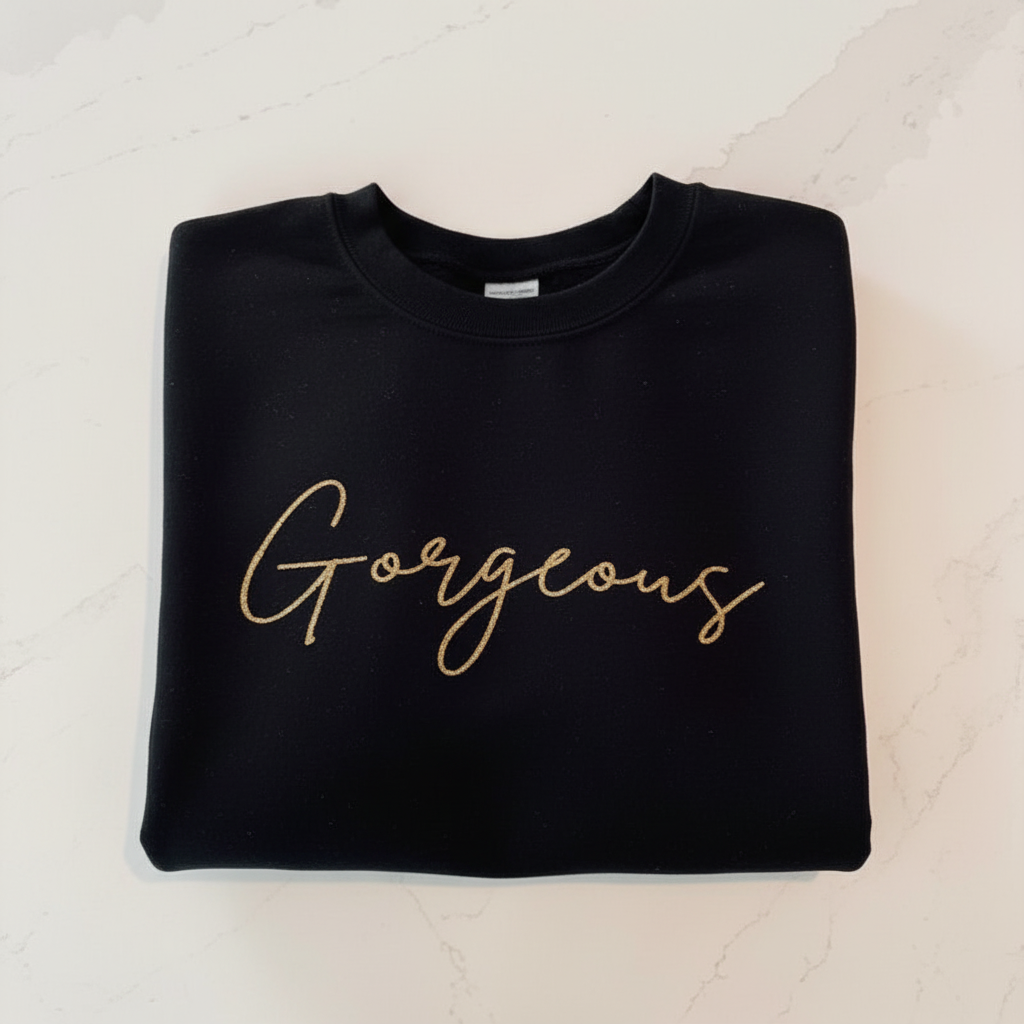 Gorgeous on black sweater - no tag