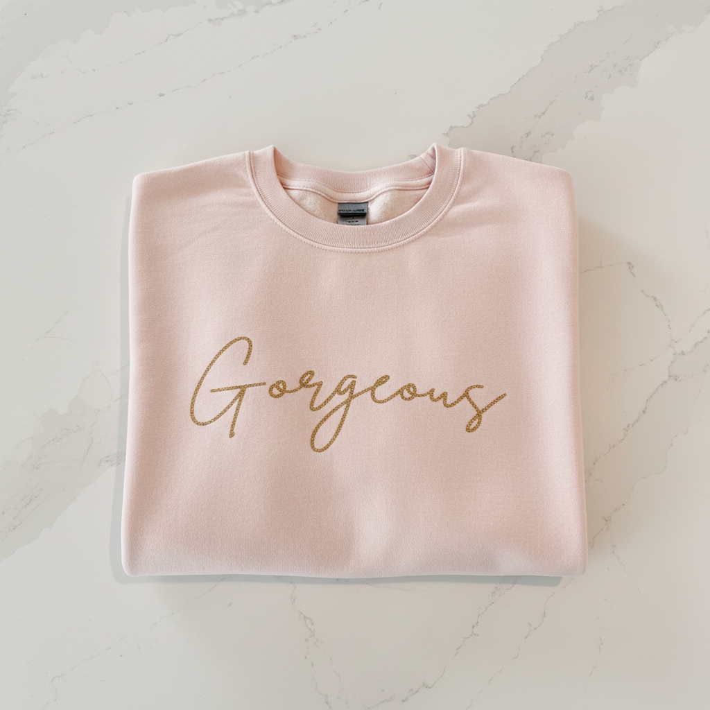 Gorgeous on pink sweater - no tag