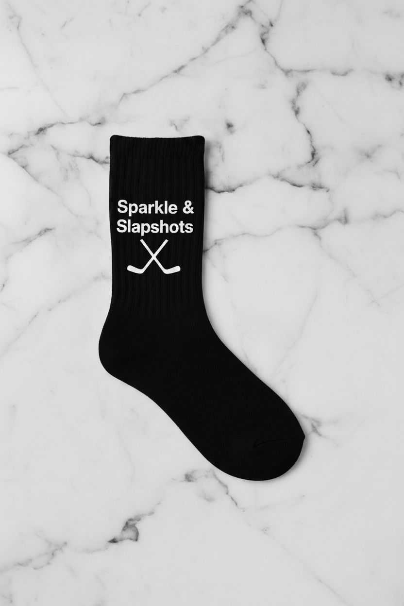 Sparkle & Slapshots™ Kids Bamboo Sport Crew Socks