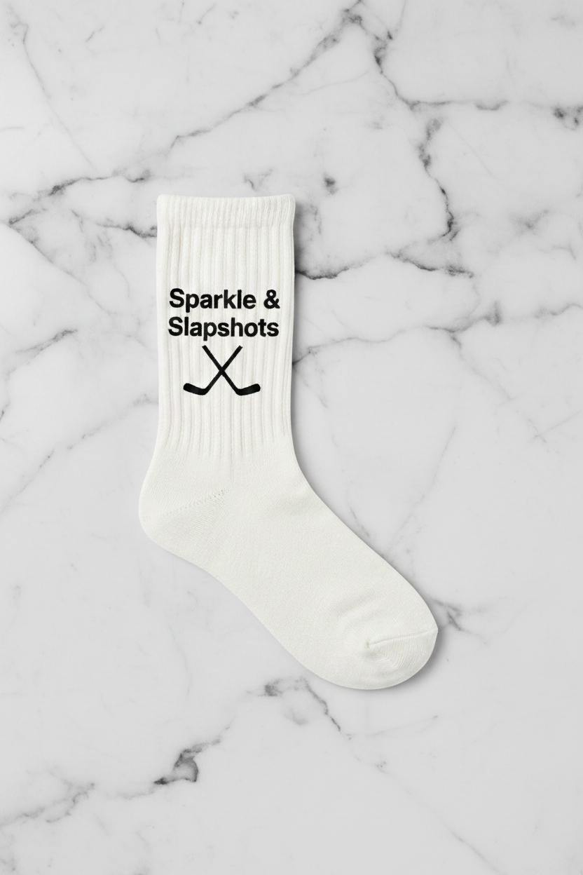 Sparkle & Slapshots™ Kids Bamboo Sport Crew Socks
