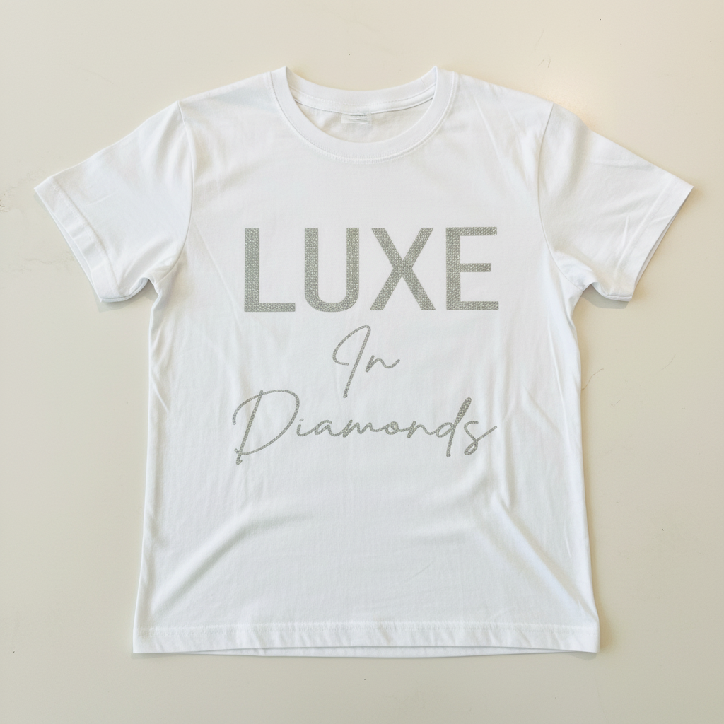 Luxe In Diamonds on white