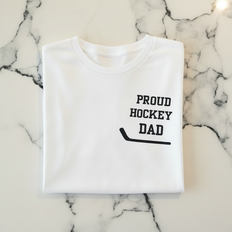 Proud Hockey Dad on white