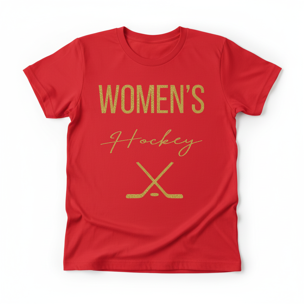 Red Women's Hockey Shirt